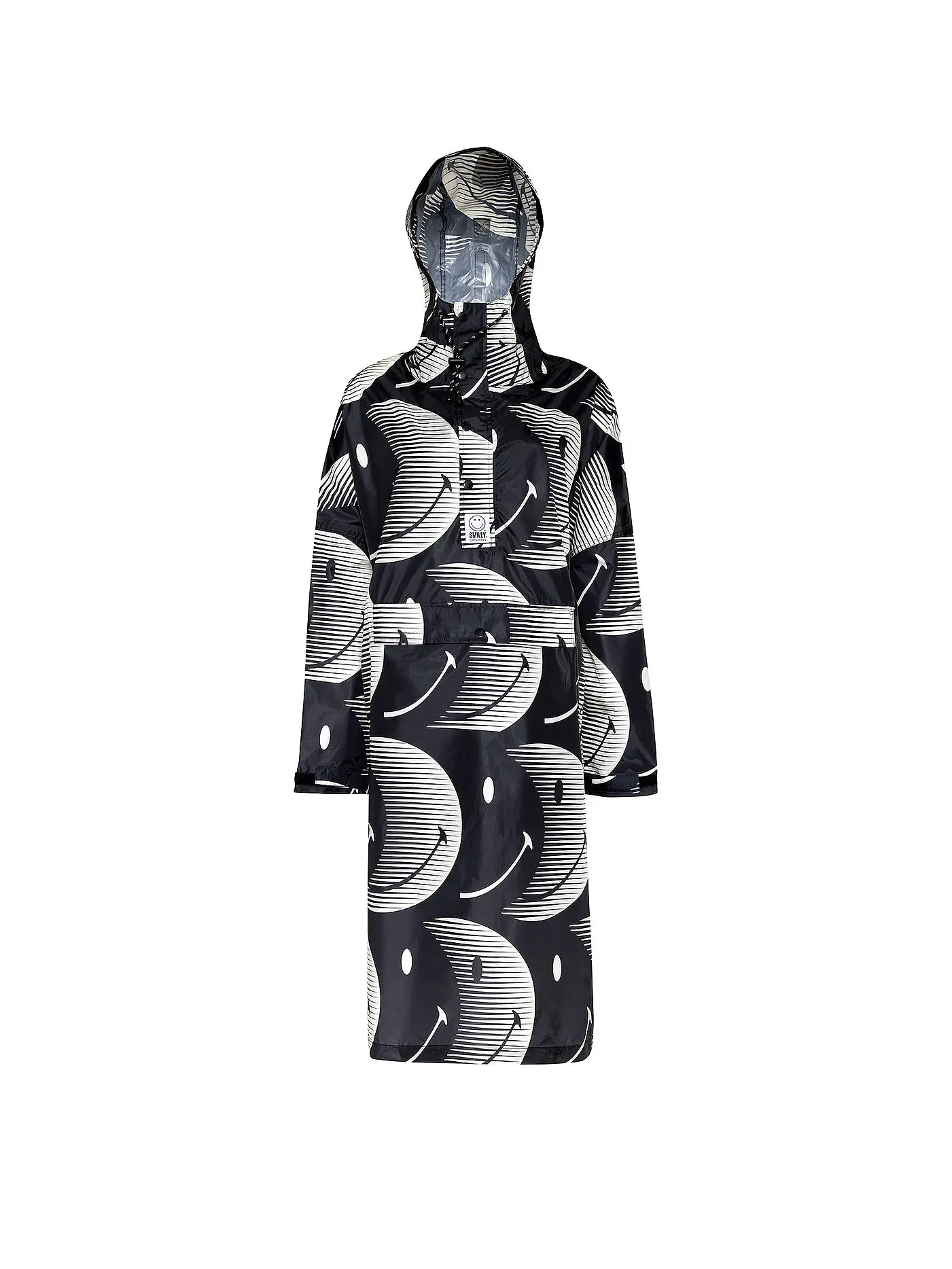 RAINKISS | Regenjacke - Regenponcho CLASSIC SMILE | schwarz